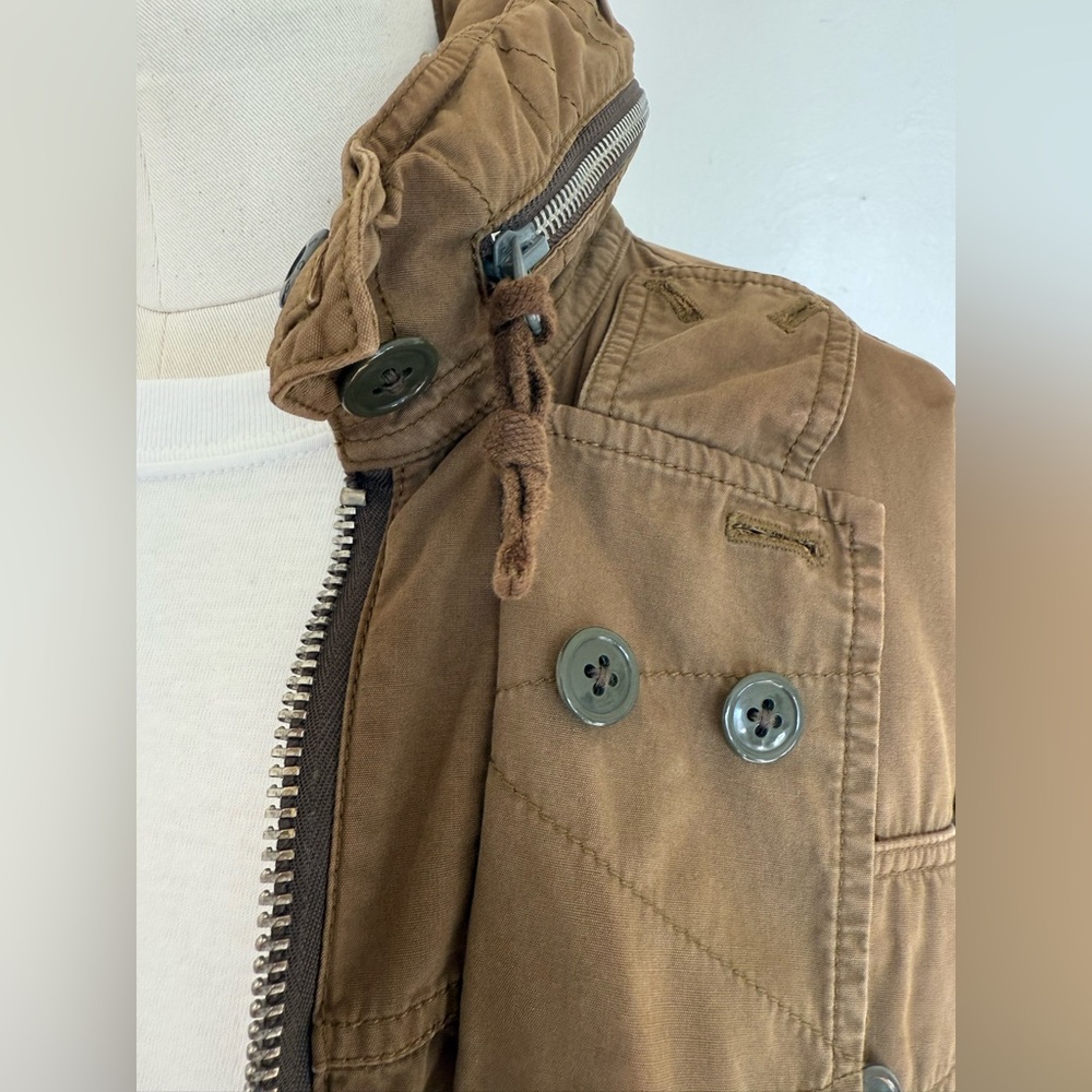 J CREW WALLACE AND BARNES CLASSIC COTTON MILITARY JACKET DRAB OLIVE GREEN - Picture 7 of 11